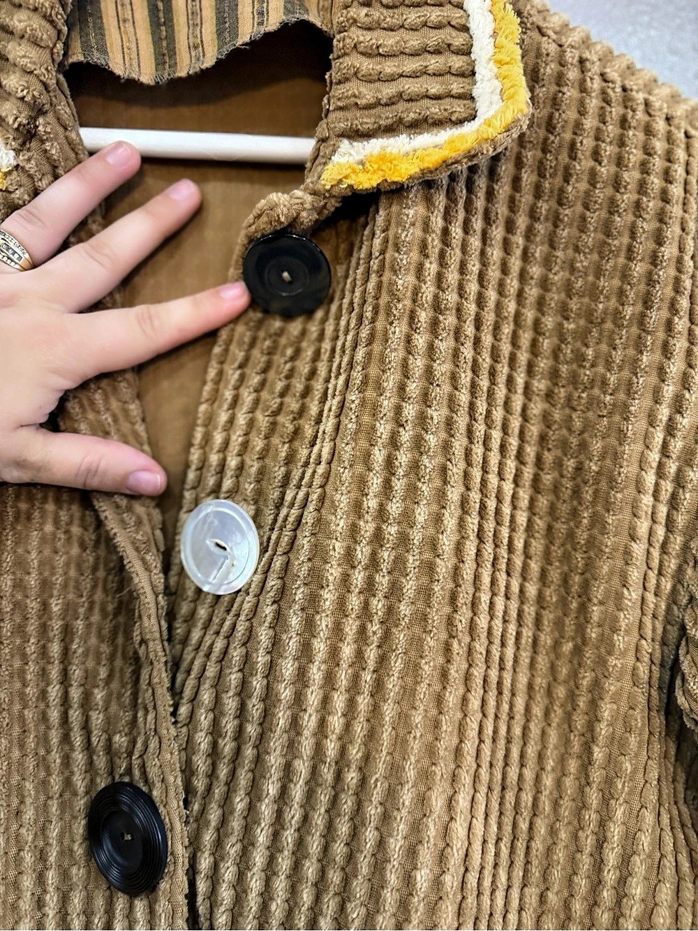 Tan Multipatterned Jacket - Picture 5 of 6